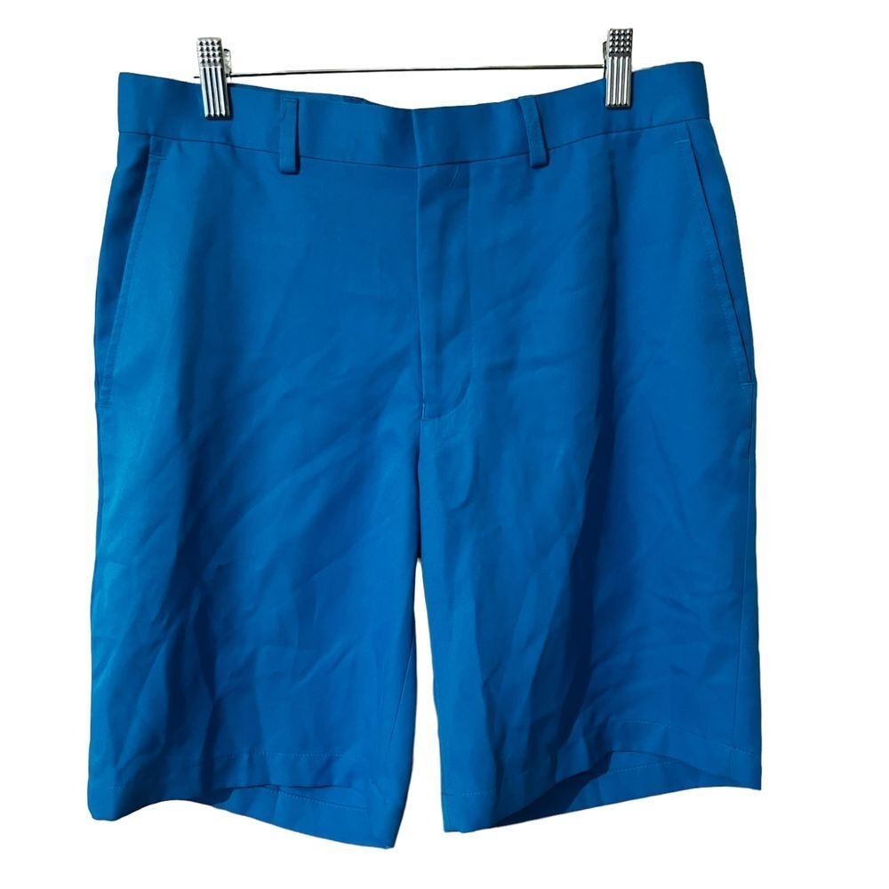 Louis‎ Raphael Men's Bermuda Golf Shorts Teal Size 32 Pre-Owned Outdoor Casual